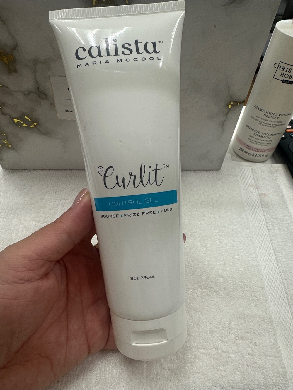 Calista Curlit Control Gel - White with Blue Accent
